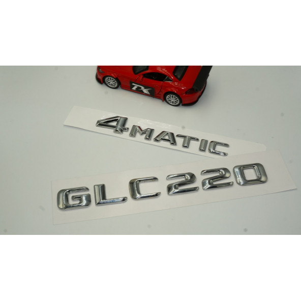 Benz GLC 220 4Matic Bagaj Krom Metal 3M 3D Yazı Logo - 2