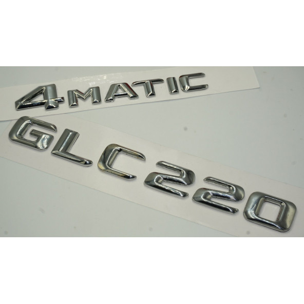 Benz GLC 220 4Matic Bagaj Krom Metal 3M 3D Yazı Logo - 3