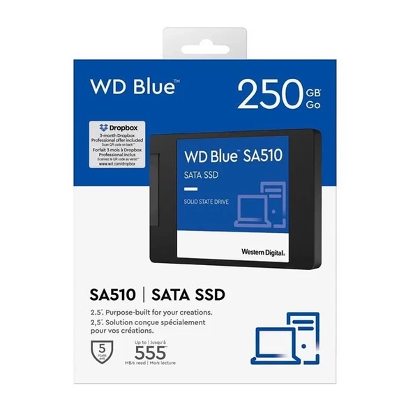 WD Blue SA510 250GB 2.5'' SATA SSD (555-440) - 3