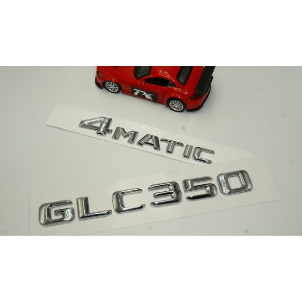 Benz GLC 350 4Matic Bagaj Krom Metal 3M 3D Yazı Logo - 2