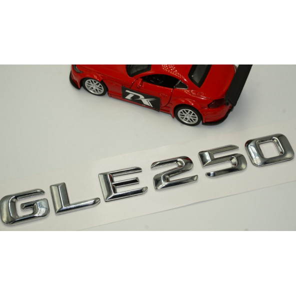 Benz GLE 250 Bagaj Krom Metal 3M 3D Yazı Logo - Resim 3