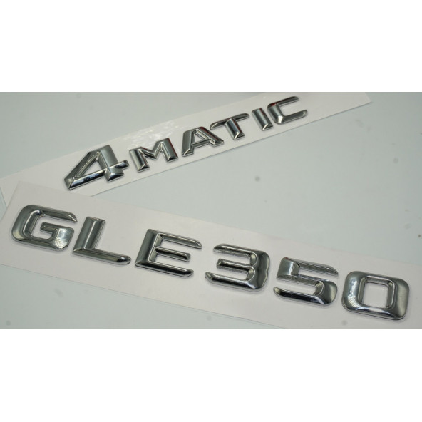 Benz GLE 350 4Matic Bagaj Krom Metal 3M 3D Yazı Logo - 3