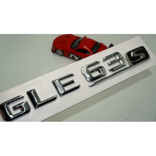 Benz GLE 63S Bagaj Krom Metal 3M 3D Yazı Logo