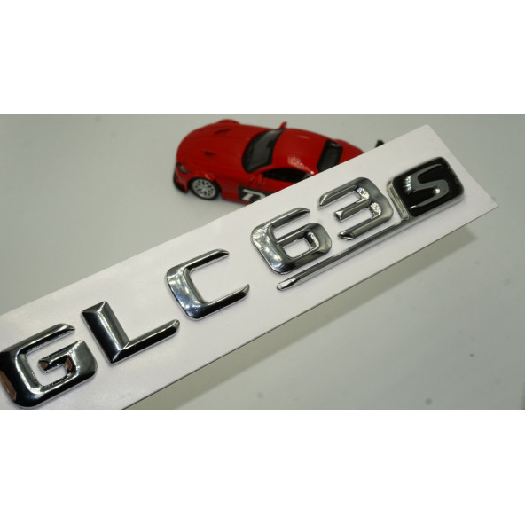 Benz GLC 63S Bagaj Krom Metal 3M 3D Yazı Logo