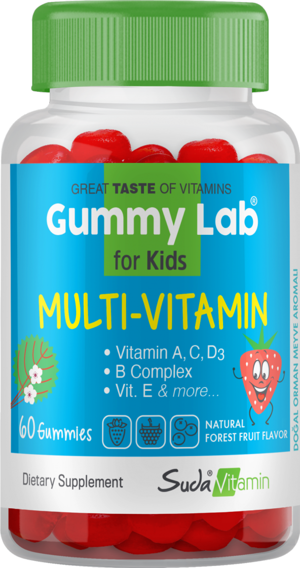 Suda Vitamin Gummy Lab Multivitamin For Kids Orman Meyveli 60 Gummies
