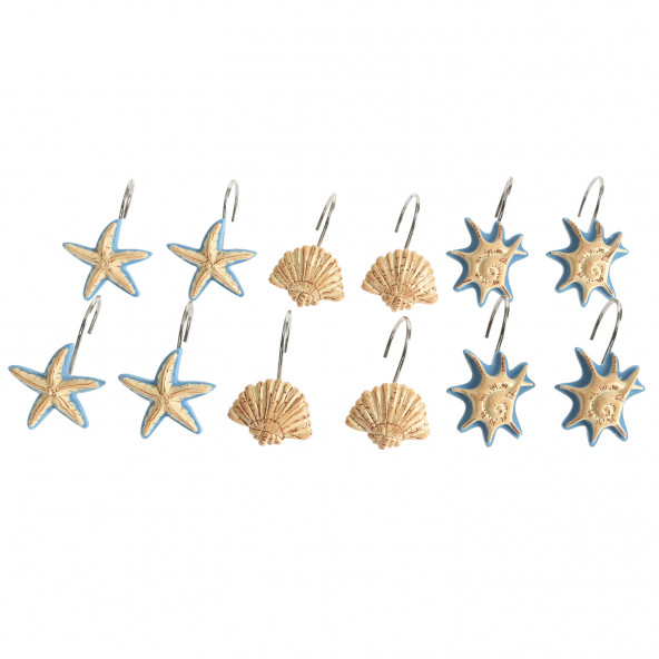 JM-SCH004 DUŞ PERDESİ TAKMA HALKASI 12 ADET İSTİRİDYE - 3