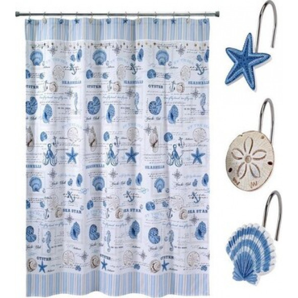 JM-SCH004 DUŞ PERDESİ TAKMA HALKASI 12 ADET İSTİRİDYE - 6