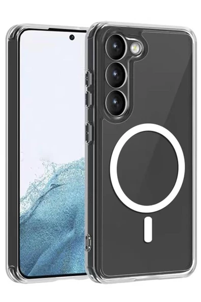 Galaxy S23 Plus Kılıf Tacsafe Wireless Kablosuz Şarj Silikon - Resim 8