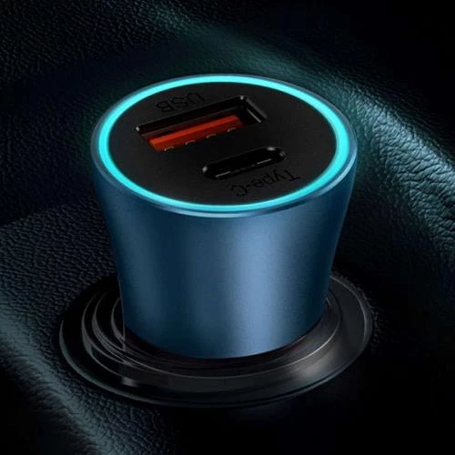 Baseus Led Işıklı Ultra Hızlı Dual PD U+C 40W Araç Şarjı Araç Çakmaklık Şarjı Typc-e+Usb Girişli - 9