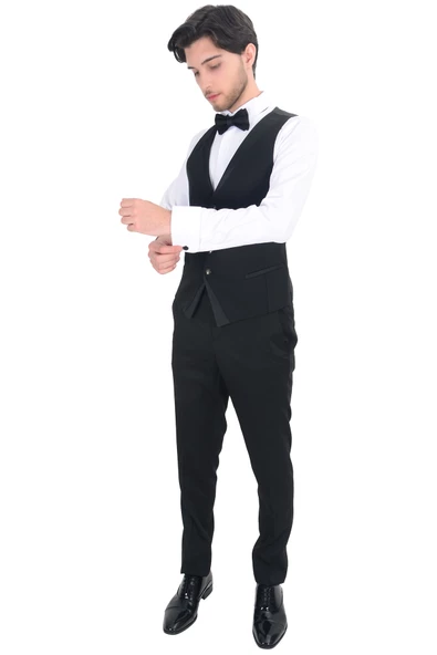 Cengiz İnler Armür Desen Kırlangıç Yaka Damatlık - 7