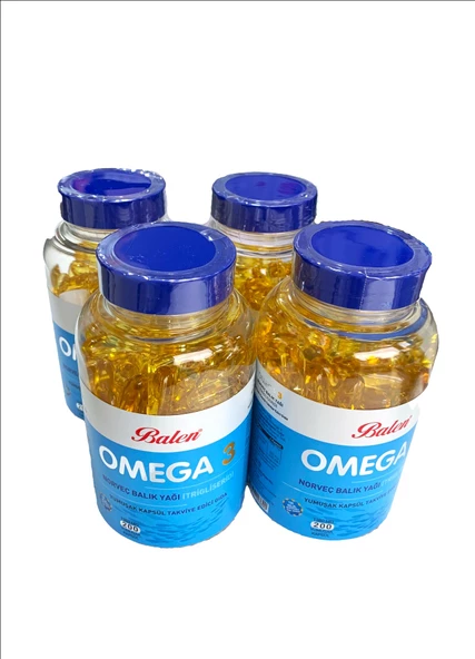 BALEN OMEGA 3 NORVEÇ BALIK YAĞI  YUMUŞAK KAPSÜL 4 ADET 1380 - 200