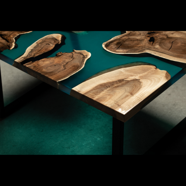 POWER TIME EPOXY 1500 gram Wood Epoxy Quatro Maxi/Kalın Döküm Ultra Şeffaf ve Parlak Epoksi Reçine Sehpa, Masa Için (yeni) - 3