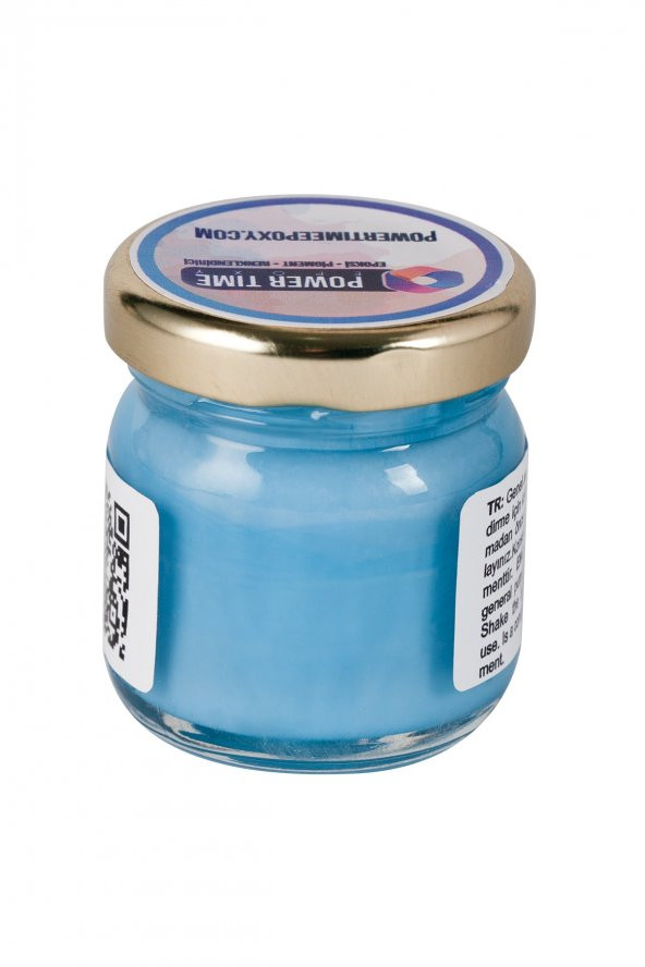 POWER TIME EPOXY Opak & Transparan Sıvı Pigment Boya / Açık Mavi / Epoksi Için - 2