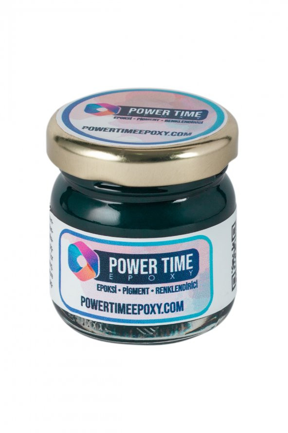 POWER TIME EPOXY Opak & Transparan Sıvı Pigment Boya / Yeşil / Epoksi Için