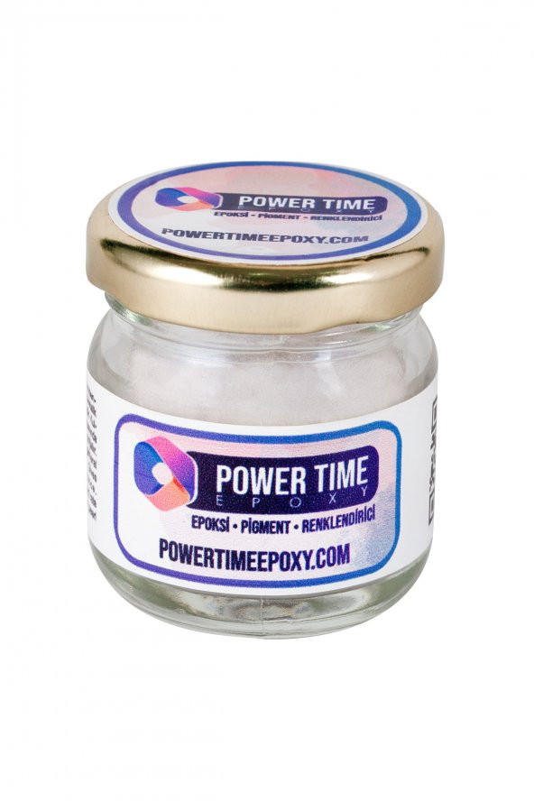 POWER TIME EPOXY Sedefli Metalik Toz Pigment Boya / Inci Mavi / Epoksi Için