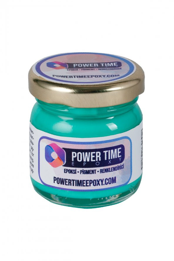 POWER TIME EPOXY Opak & Transparan Sıvı Pigment Boya / Açık Yeşil / Epoksi Için