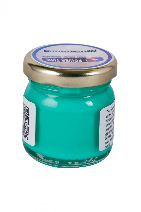 POWER TIME EPOXY Opak & Transparan Sıvı Pigment Boya / Açık Yeşil / Epoksi Için - 2