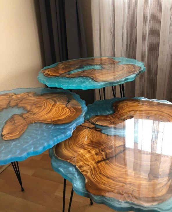 POWER TIME EPOXY 30 Kg Wood Epoxy Smart/ Sehpa, Masa, Aksesuar Için Şeffaf Epoksi Reçine Ince Döküm - 7