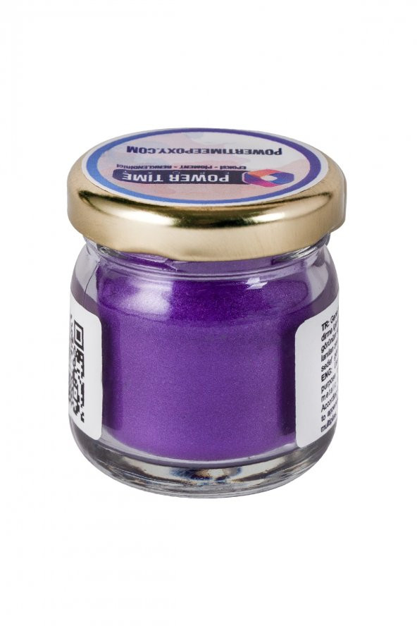POWER TIME EPOXY Sedefli Metalik Toz Pigment Boya / Menekşe Mor / Epoksi Için - 2