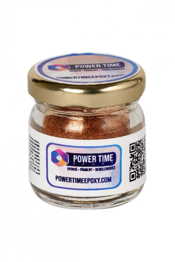 POWER TIME EPOXY Sedefli Metalik Toz Pigment Boya / Bronz / Epoksi Için