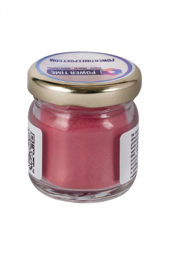 POWER TIME EPOXY Sedefli Metalik Toz Pigment Boya / Gül Pembe / Epoksi Için