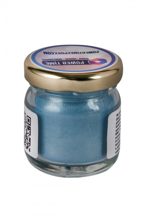POWER TIME EPOXY Sedefli Metalik Toz Pigment Boya / Turkuaz / Epoksi Için - 2