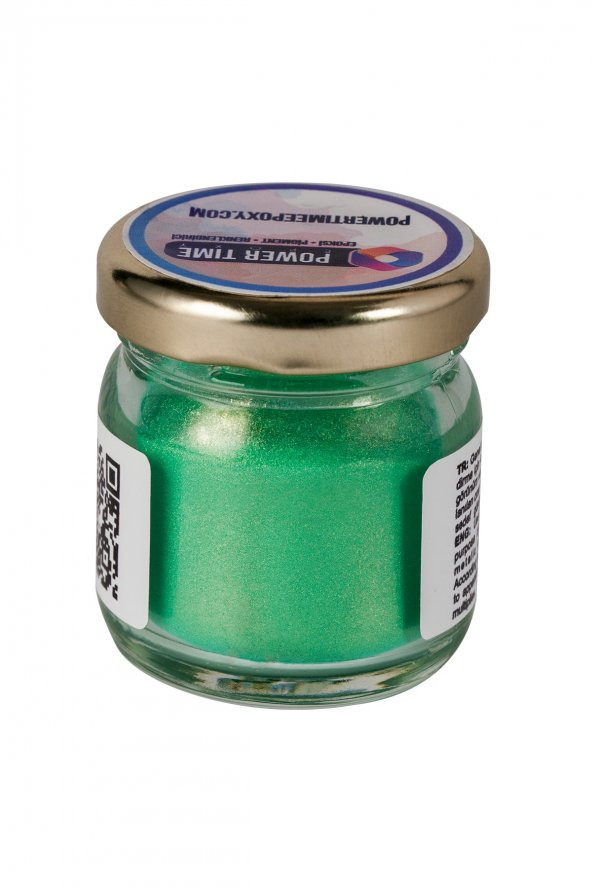 POWER TIME EPOXY Sedefli Metalik Toz Pigment Boya / Yeşil / Epoksi Için - 2
