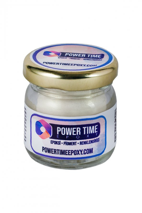 POWER TIME EPOXY Sedefli Metalik Toz Pigment Boya / Açık Altın/ Epoksi Için - 3