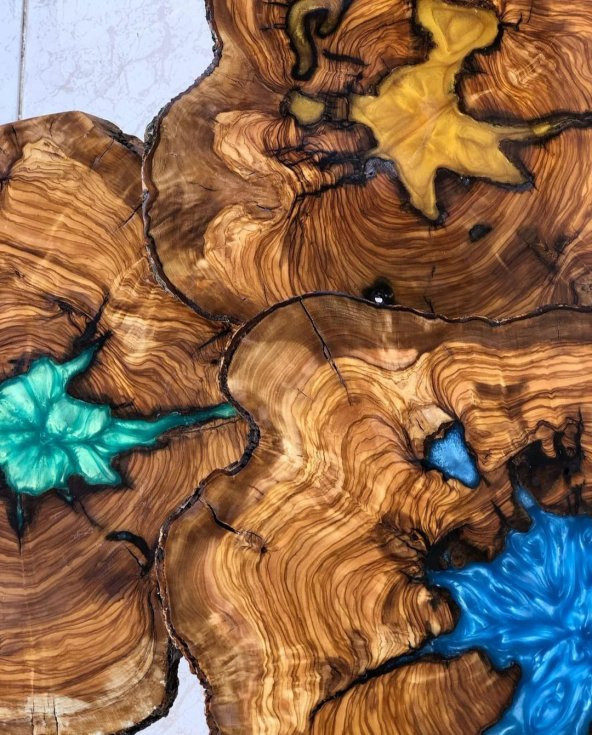 POWER TIME EPOXY 1500 gram Wood Epoxy Smart/ Sehpa, Masa, Aksesuar Için Şeffaf Epoksi Reçine Ince Döküm - 3