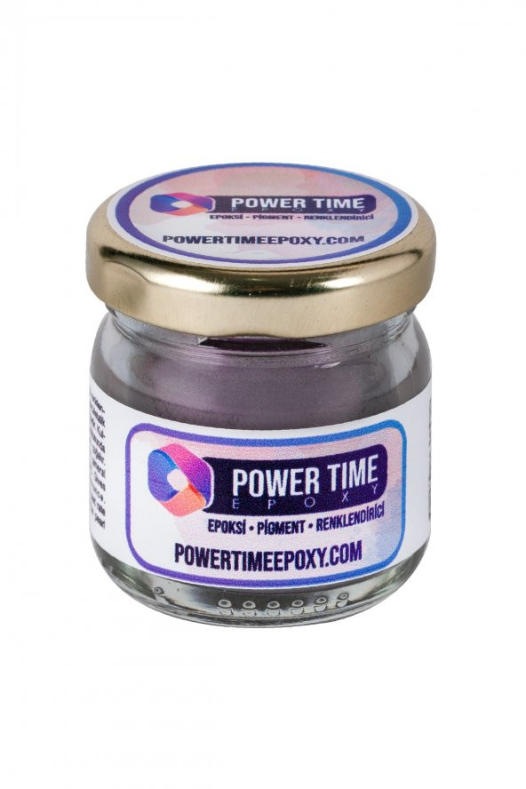 POWER TIME EPOXY Sedefli Metalik Toz Pigment Boya / Patlıcan Moru / Epoksi Için - 3