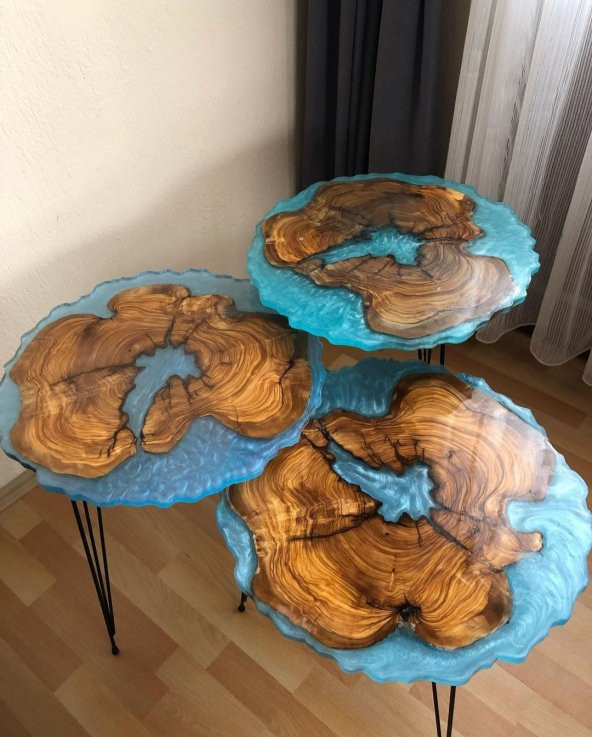 POWER TIME EPOXY 1500 gram Wood Epoxy Smart/ Sehpa, Masa, Aksesuar Için Şeffaf Epoksi Reçine Ince Döküm - 8