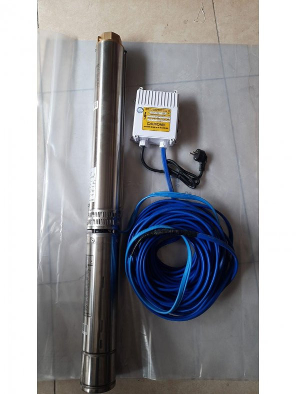4SDM10/5 1HP ALARKO MONOFAZE 20 MT KABLOLU VE PANOLU TAKIM DALGIÇ POMPA