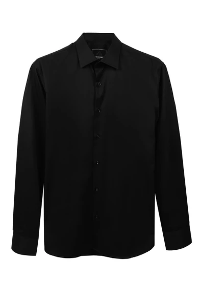 Cengiz İnler Standart Yaka Slim Fit Cepsiz Düz Erkek Gömlek - 9