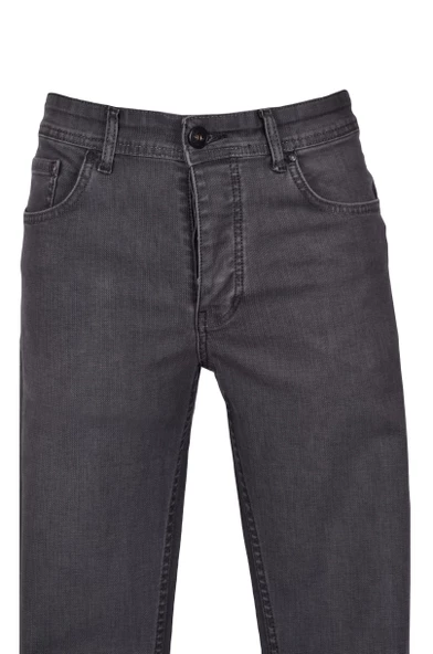 Cengiz İnler Düğmeli 5 Cep Slim Fit Erkek Kot Pantolon - 4