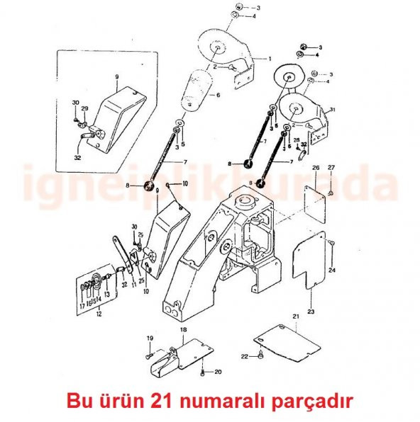 Çuval Ağzı Dikiş Makinesi Lüper Kapağı - Resim 2