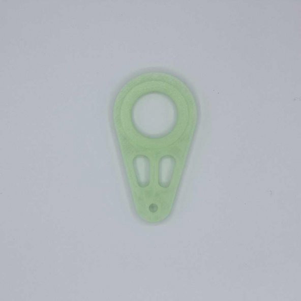 Keyrambit Anahtarlık Fosforlu Rulmansız Komple Plastik Gece Parlayan Model 01 - 6
