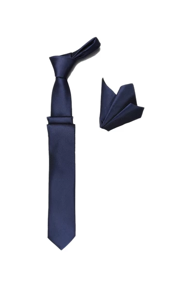 Cengiz İnler Armürlü Mendilli Mikrofiber Erkek Kravat Aksesuar - 4