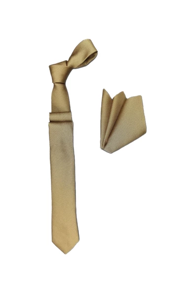 Cengiz İnler Armürlü Mendilli Mikrofiber Erkek Kravat Aksesuar - 5