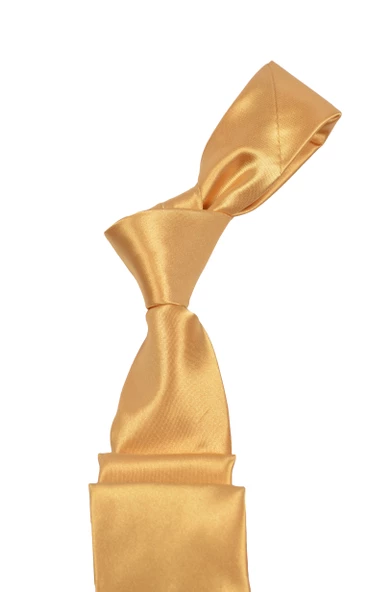 Cengiz İnler Düz Saten Mendilli Mikrofiber Erkek Kravat Aksesuar - 6