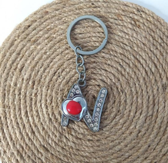 Anahtarlık Harf Kalp Anahtarlık Çanta Araba Cüzdan Süsü Aksesuar