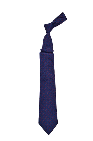 Cengiz İnler Minik Şal Desenli Mikrofiber Erkek Kravat Aksesuar - Resim 4