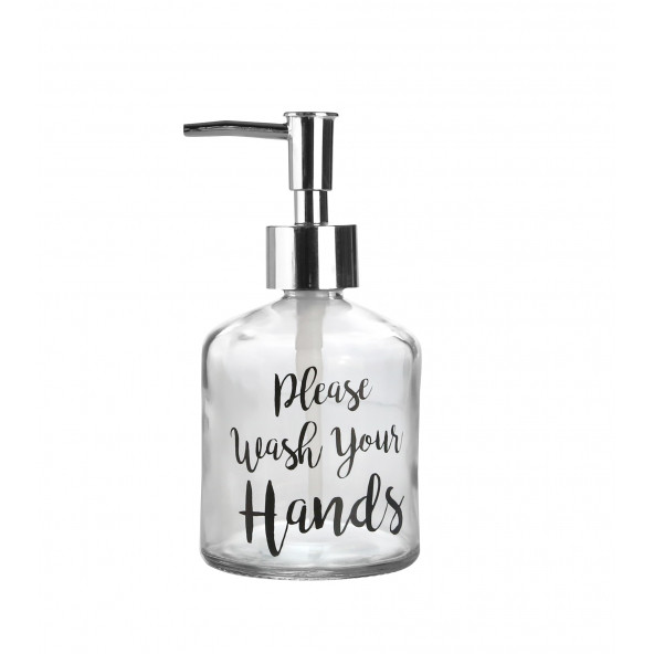 CAM SIVI SABUNLUK,YAZILI MODEL 300ML 7,6X15,5CM ürün görseli