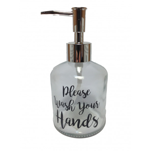 CAM SIVI SABUNLUK,YAZILI MODEL 300ML 7,6X15,5CM - Resim 2