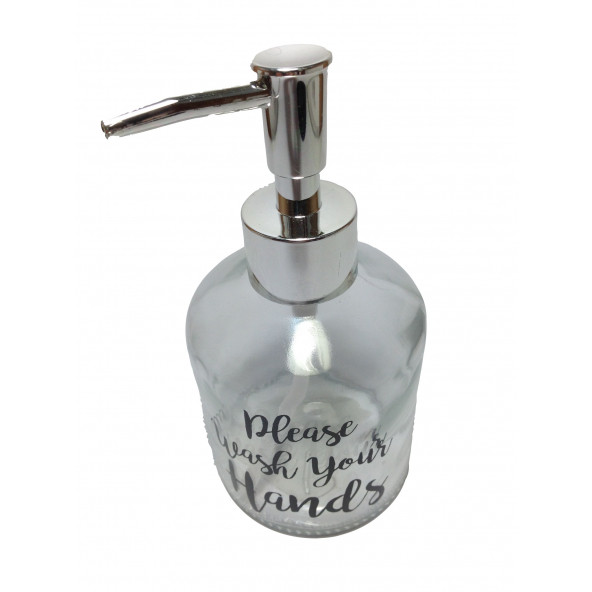 CAM SIVI SABUNLUK,YAZILI MODEL 300ML 7,6X15,5CM - Resim 4