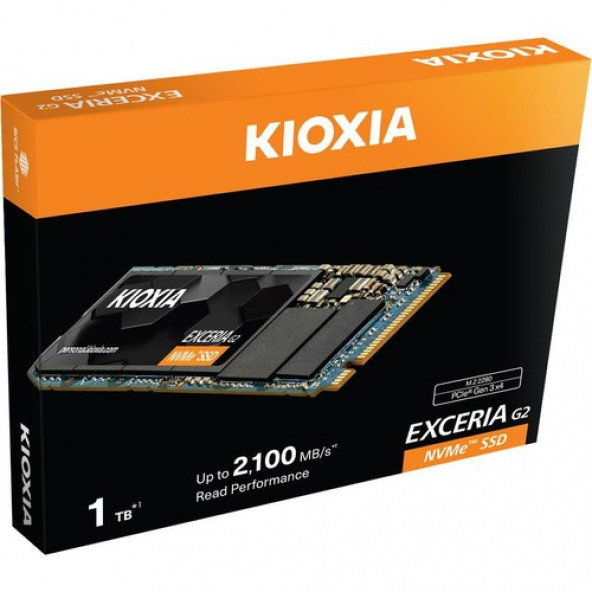 KIOXIA PCIE M2 1TB EXCERIA G2 NVME 3D 2100/1700 LRC20Z001TG8