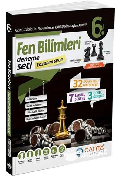 6. Sınıf Fen Bilimleri Kazanım Sıralı Deneme Seti Çanta Yayınları