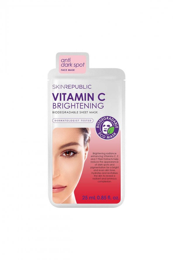 Aydınlatıcı C Vitaminli  Yüz Maskesi