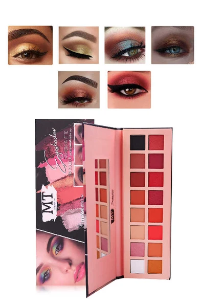 MT 16'lı Aynalı Sedefli Mat Far Paleti B - 2