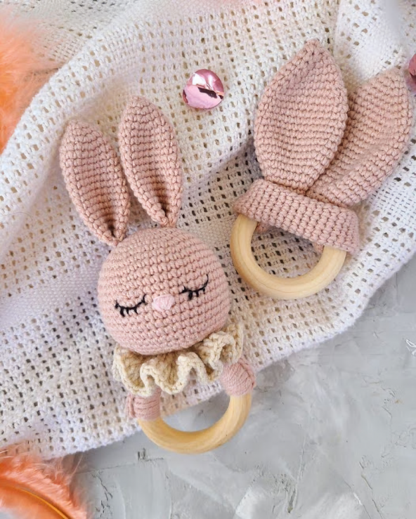 Amigurumi Tavşan Çıngırak Set
