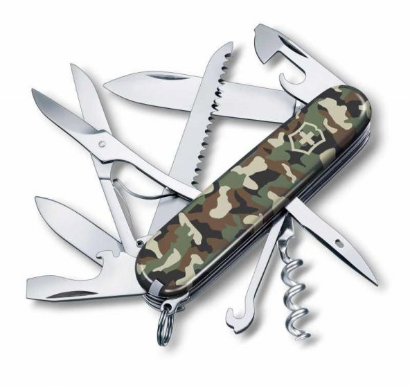 Victorinox Huntsman 1.3713.94 Kamuflaj İsviçre Çakısı 91mm 15F